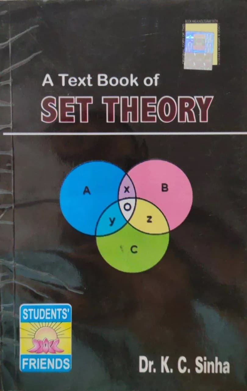 A Text Book Of Set Theory By Dr KC Sinha
