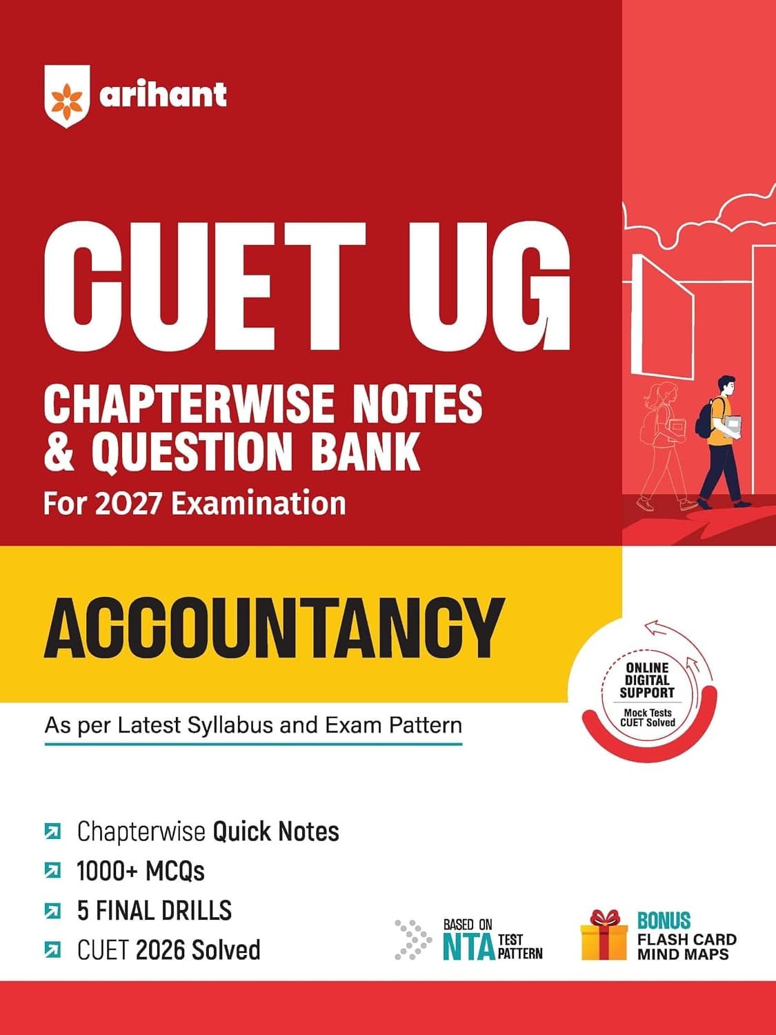 CUET UG 2027 Accountancy | Chapterwise Notes & Question Bank | 1000+ MCQs, 5 Final Drills & CUET 2026 Solved Paper By Anshul Sharma