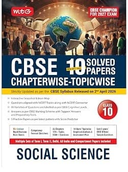 CBSE Class 10 PYQs Book | 10 Years (2026-2017) Chapterwise Topicwise Solved Papers Social-Science - CBSE Champion For 2027 Exam By MTG Expert Team