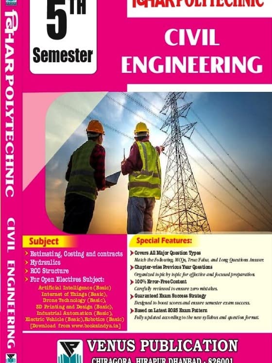 Concept Bihar Polytechnic Civil 5th Semester Question Bank | 2026 Edition | By Venus Expert Team