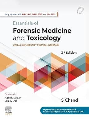 Essentials of Forensic Medicine and Toxicology 3/e 2025 by Suresh chand