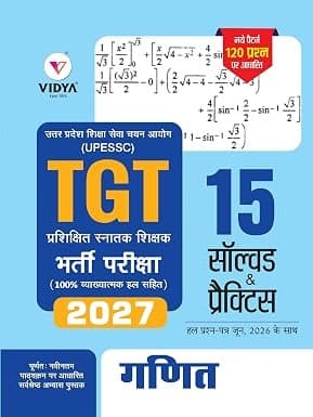 Vidya UP TGT Maths Book For 2027 Hindi Edition by Raghvendra Raghav