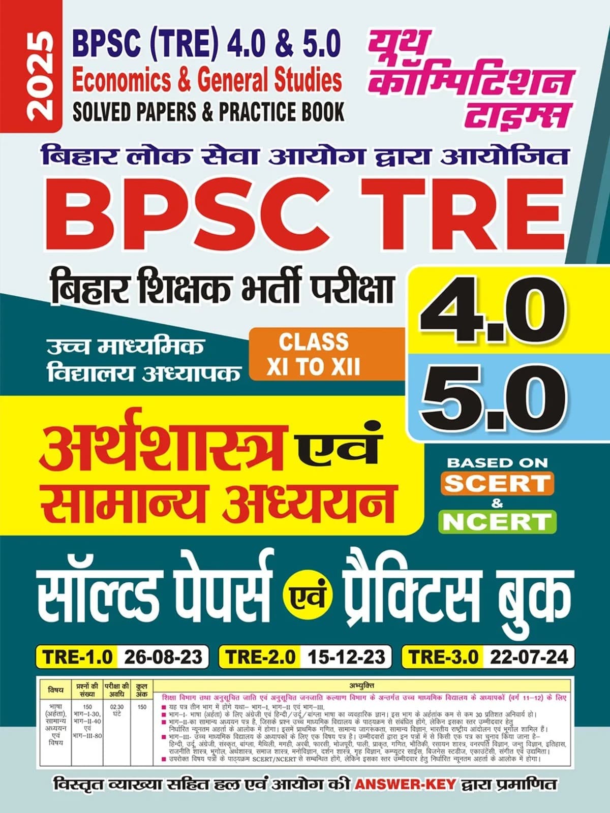 2025-26 BPSC TRE 4.0 & 5.0 Class XI To XII Economics & General Studies Solved Papers & Practice Book 240 495