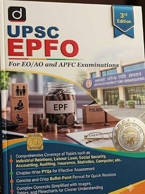 UPSC EPFO for EO/AO and APFC Examinations 2026-2027, 3rd Edition English By Drishti Ias Vision